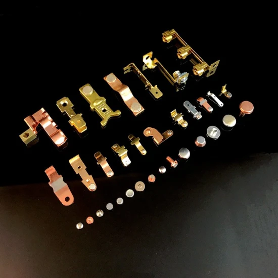Interruptor de botón de 10A y 250V, contactos eléctricos de bronce fósforo y latón, piezas de interruptor unidireccional de latón basculante